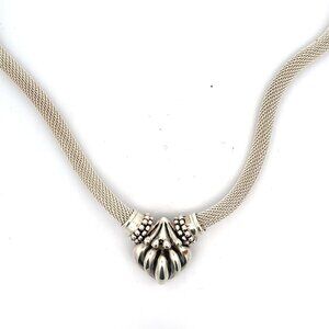 ESPO Sterling Silver Mesh Chain Necklace - 18"